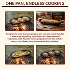SmithEra™ Cast Iron Potato Baker with Lid for Grill, Oven & Campfire