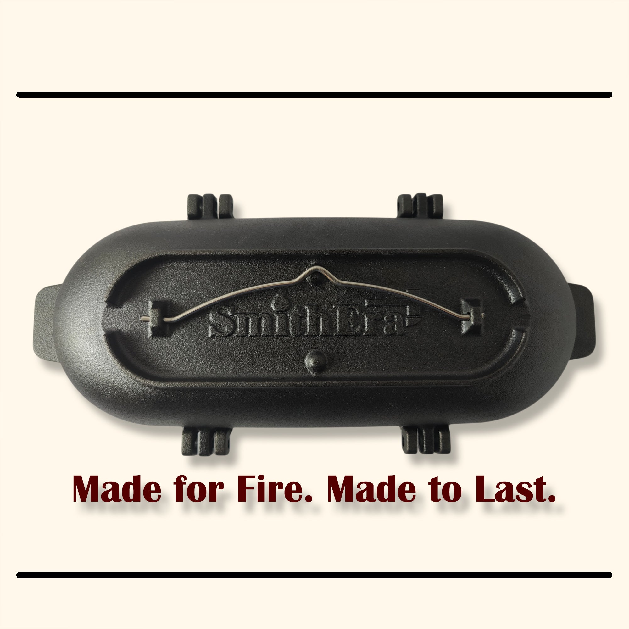 SmithEra™ Cast Iron Potato Baker with Lid for Grill, Oven & Campfire